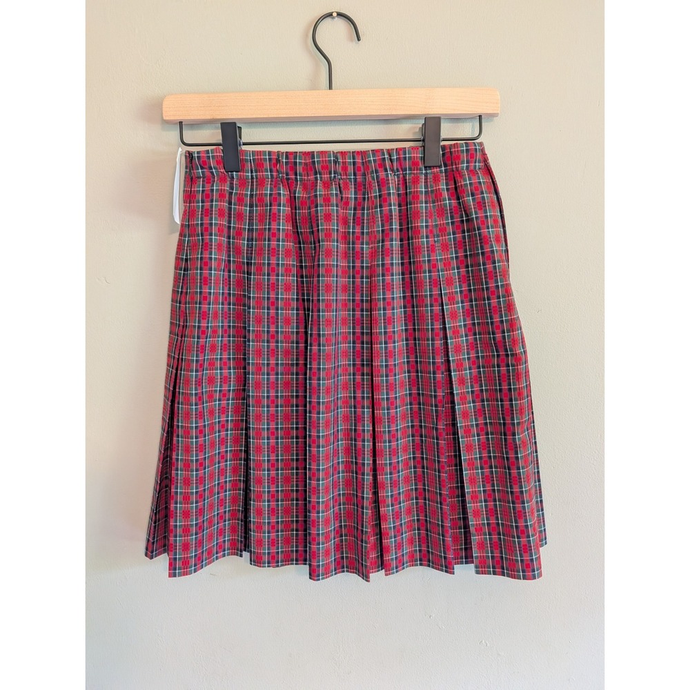NWT Mills Uniform Co Gied Plaid Box Pleat‎ School Skirt Size 12 M150-33-C12 NEW